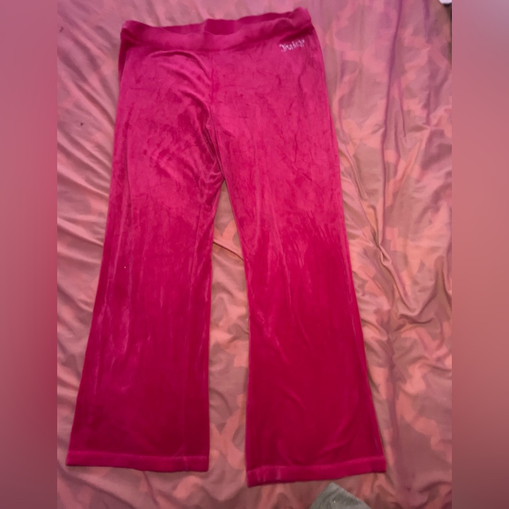 Women’s extra large, juicy couture, Pink Velvet Pants
